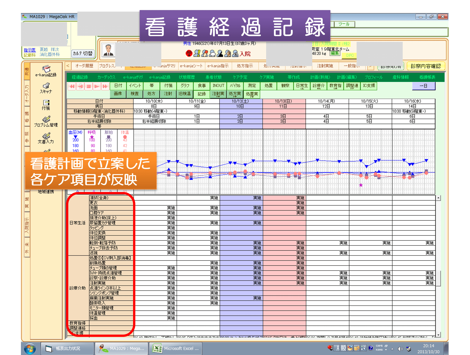 看護経過記録